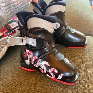 Rossignol Black and Red Kids' Ski Boots 18.5